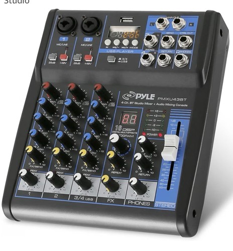 Pyle mixer audio canale - pyle, audio,